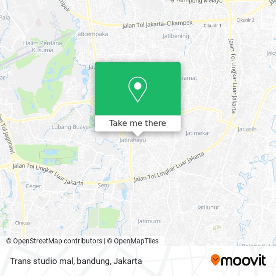 Trans studio mal, bandung map