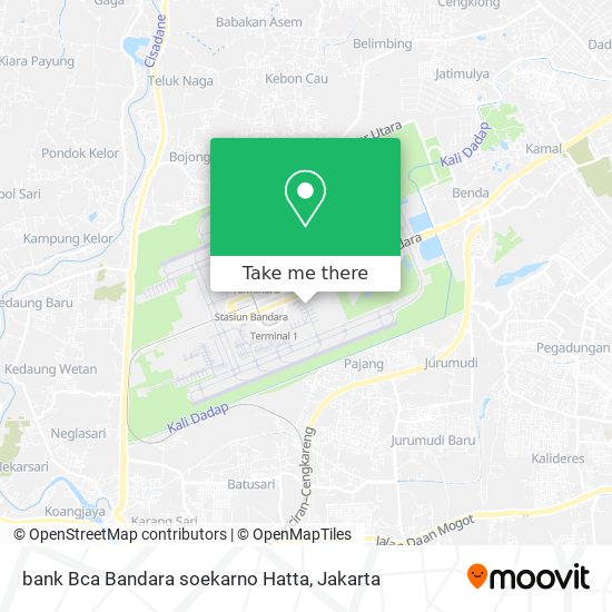 bank Bca Bandara soekarno Hatta map