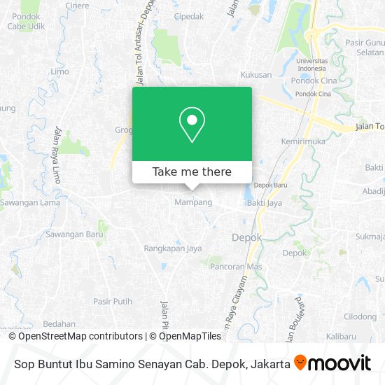 Sop Buntut Ibu Samino Senayan Cab. Depok map