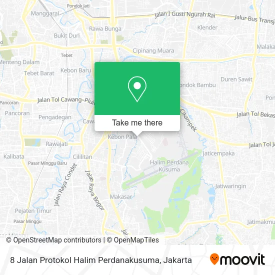 8 Jalan Protokol Halim Perdanakusuma map
