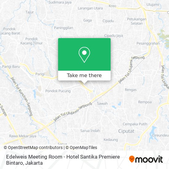 Edelweis Meeting Room - Hotel Santika Premiere Bintaro map