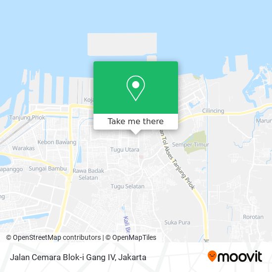 Jalan Cemara Blok-i Gang IV map