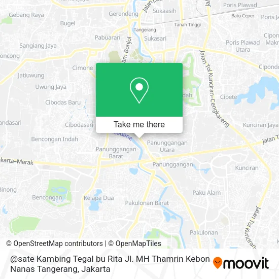 @sate Kambing Tegal bu Rita Jl. MH Thamrin Kebon Nanas Tangerang map