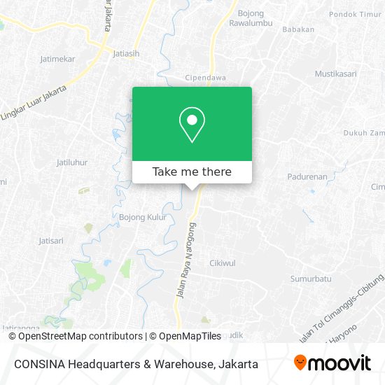 CONSINA Headquarters & Warehouse map