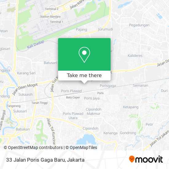 33 Jalan Poris Gaga Baru map