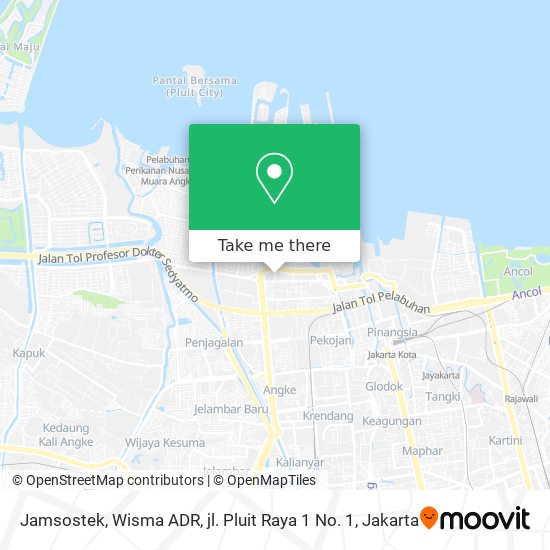 Jamsostek, Wisma ADR, jl. Pluit Raya 1 No. 1 map