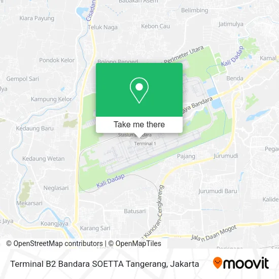 Terminal B2 Bandara SOETTA Tangerang map