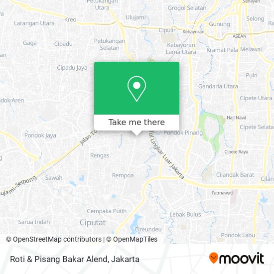 Roti & Pisang Bakar Alend map