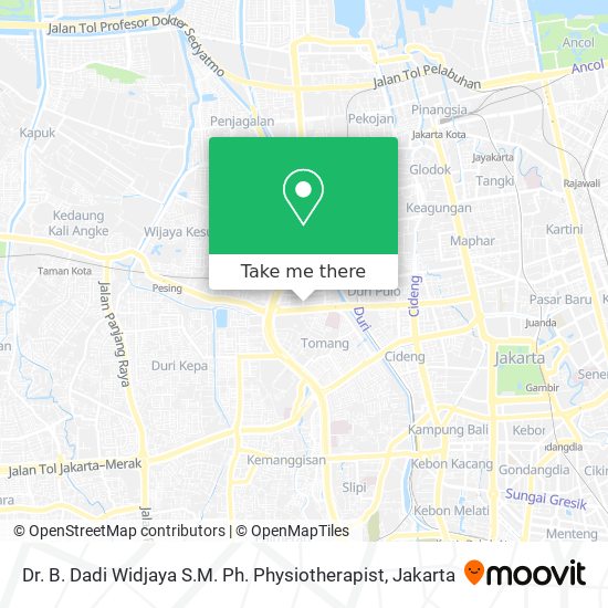 Dr. B. Dadi Widjaya S.M. Ph. Physiotherapist map