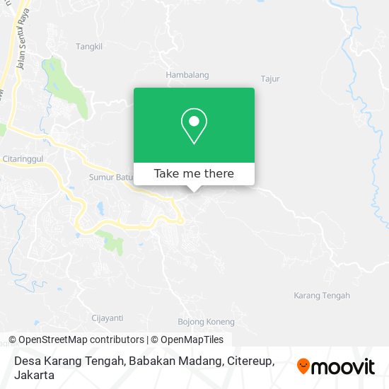 Desa Karang Tengah, Babakan Madang, Citereup map