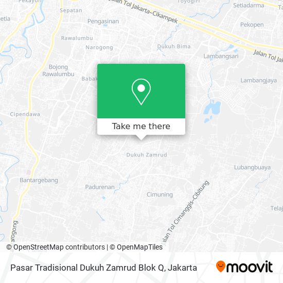 Pasar Tradisional Dukuh Zamrud Blok Q map