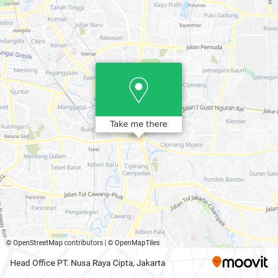 Head Office  PT. Nusa Raya Cipta map