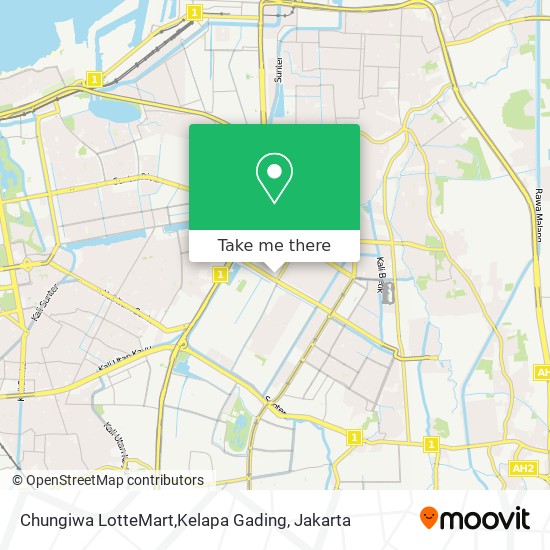 Chungiwa LotteMart,Kelapa Gading map