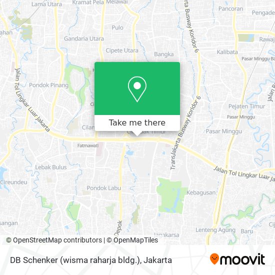 DB Schenker (wisma raharja bldg.) map