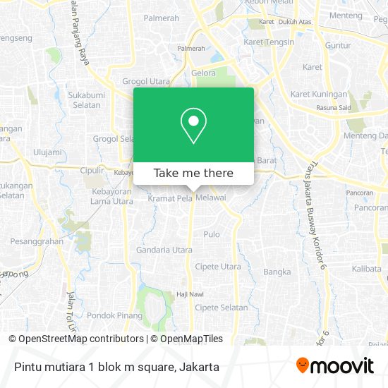 Pintu mutiara 1 blok m square map