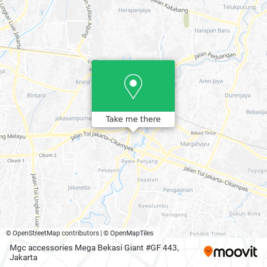 Mgc accessories Mega Bekasi Giant #GF 443 map