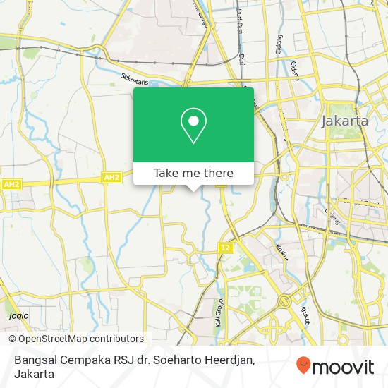 Bangsal Cempaka RSJ dr. Soeharto Heerdjan map