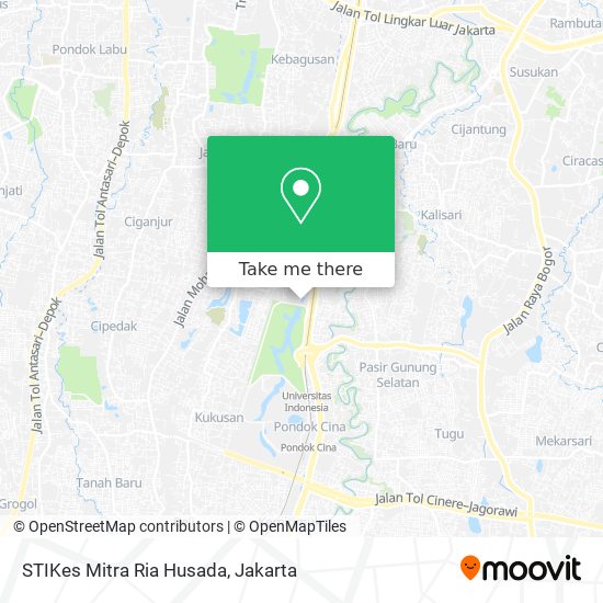 STIKes Mitra Ria Husada map