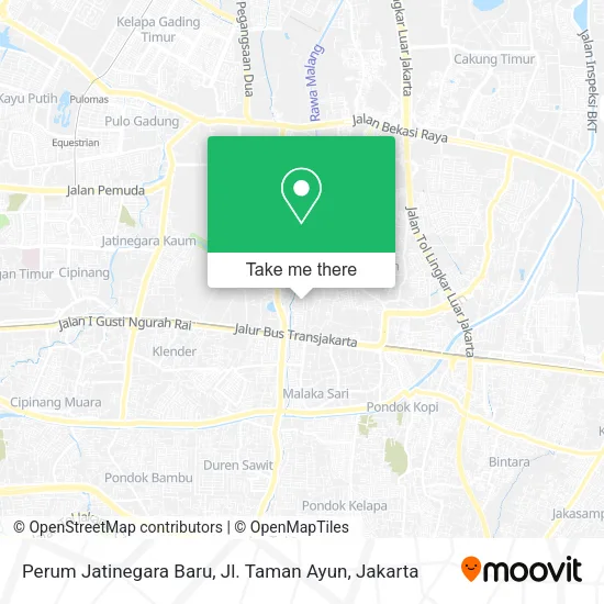 Perum Jatinegara Baru, Jl. Taman Ayun map