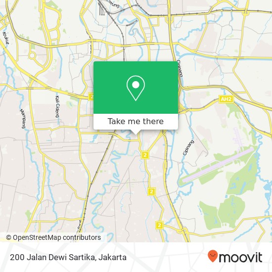 200 Jalan Dewi Sartika map