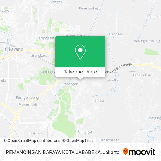 PEMANCINGAN BARAYA KOTA JABABEKA map