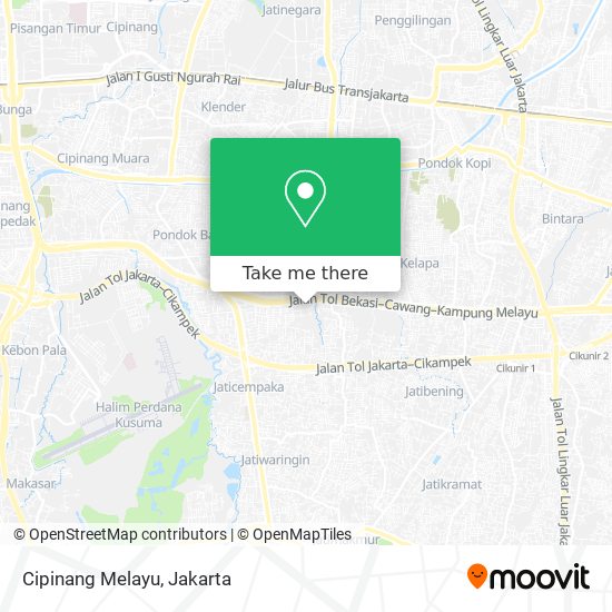 Cipinang Melayu map