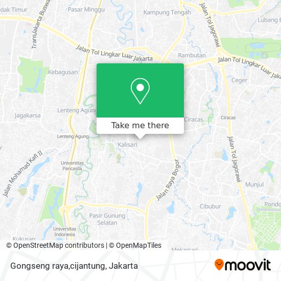 Gongseng raya,cijantung map