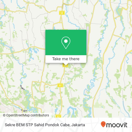 Sekre BEM STP Sahid Pondok Cabe map