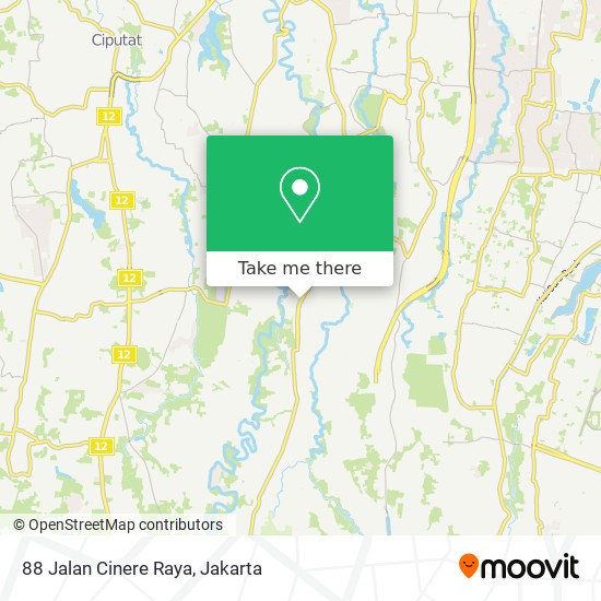 88 Jalan Cinere Raya map