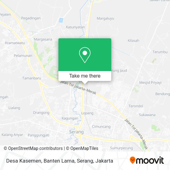 Desa Kasemen, Banten Lama, Serang map