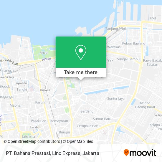 PT. Bahana Prestasi, Linc Express map