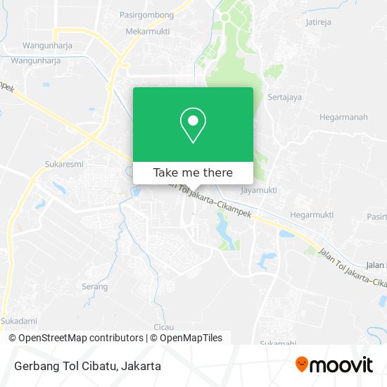 Gerbang Tol Cibatu map