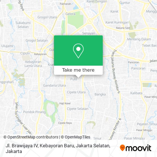 Jl. Brawijaya IV, Kebayoran Baru, Jakarta Selatan map