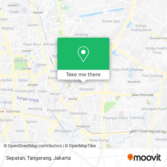 Sepatan, Tangerang map