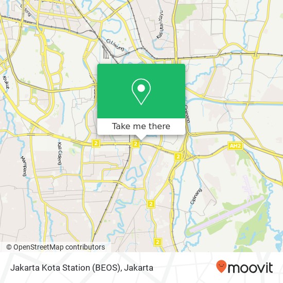 Jakarta Kota Station (BEOS) map