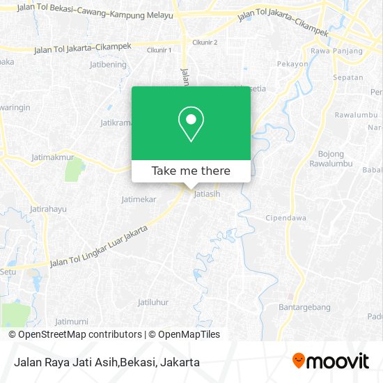 Jalan Raya Jati Asih,Bekasi map