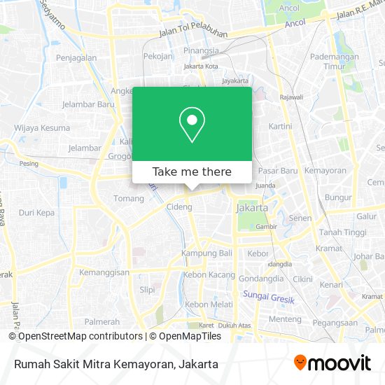 Rumah Sakit Mitra Kemayoran map