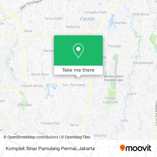 Komplek Sinar Pamulang Permai map