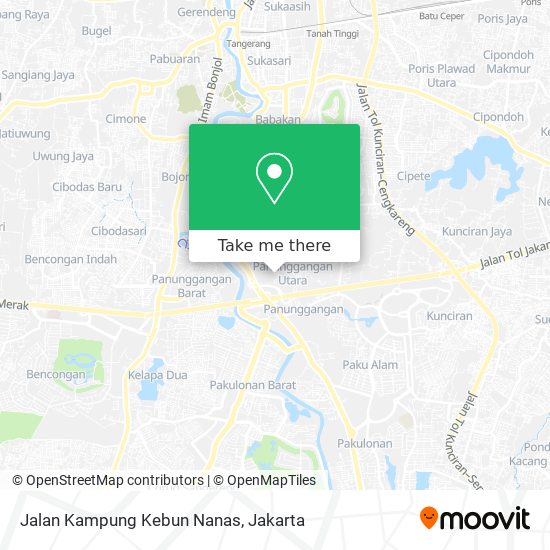 Jalan Kampung Kebun Nanas map