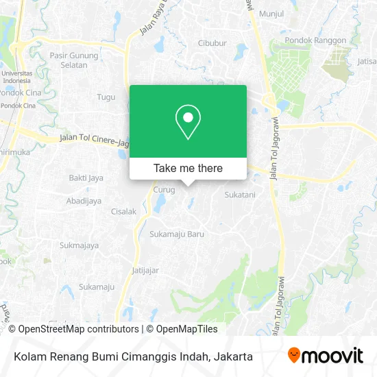 Kolam Renang Bumi Cimanggis Indah map