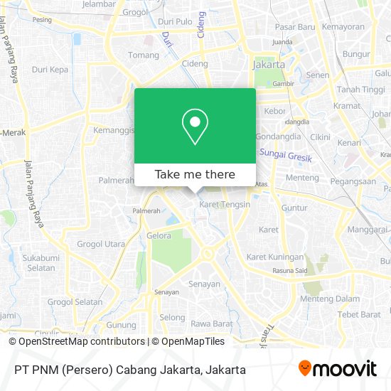 PT PNM (Persero) Cabang Jakarta map