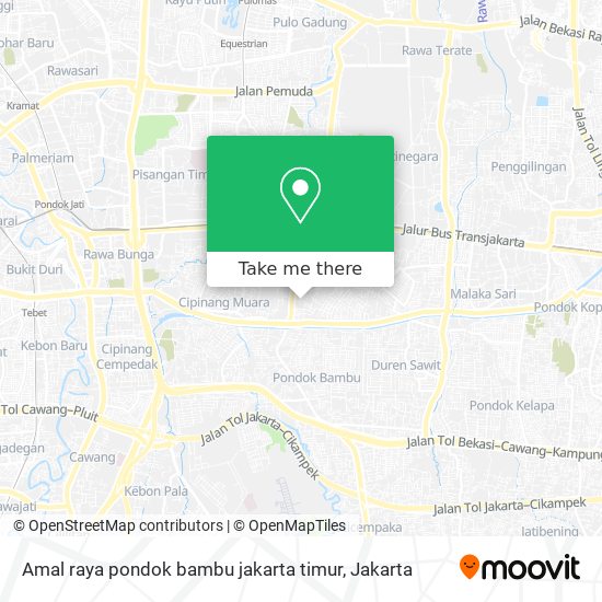 Amal raya pondok bambu jakarta timur map