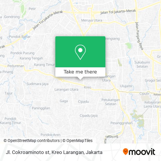 Jl. Cokroaminoto st, Kreo Larangan map