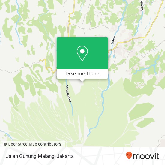Jalan Gunung Malang map
