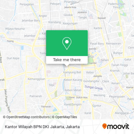 Kantor Wilayah BPN DKI Jakarta map