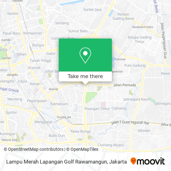 Lampu Merah Lapangan Golf Rawamangun map