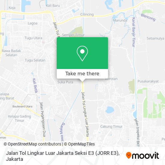 Jalan Tol Lingkar Luar Jakarta Seksi E3 (JORR E3) map