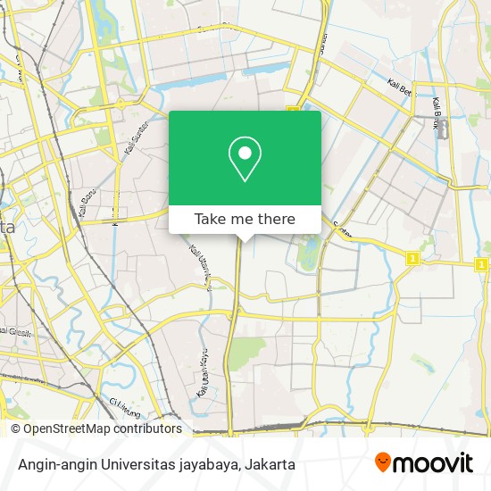 Angin-angin Universitas jayabaya map