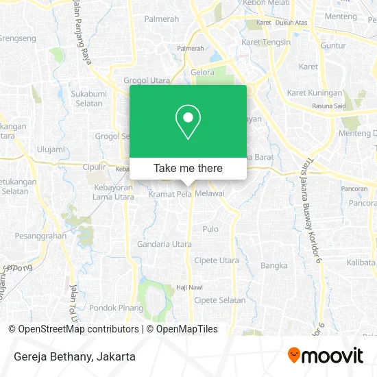 Gereja Bethany map