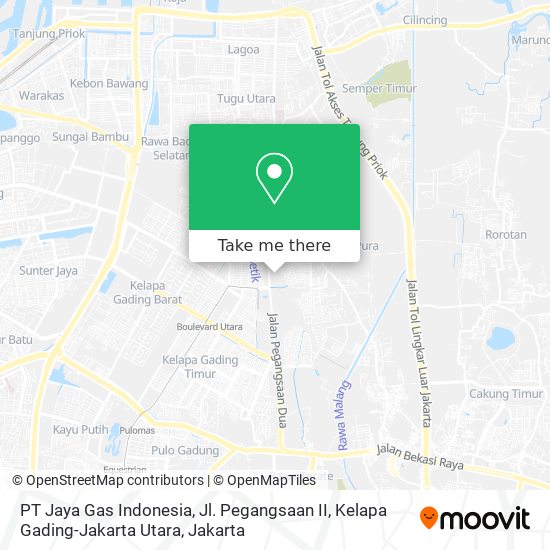 PT Jaya Gas Indonesia, Jl. Pegangsaan II, Kelapa Gading-Jakarta Utara map